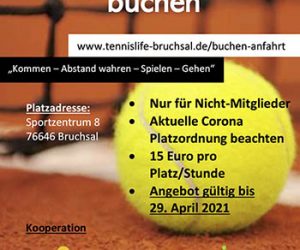 Tennisplätze vorzeitig eröffnet