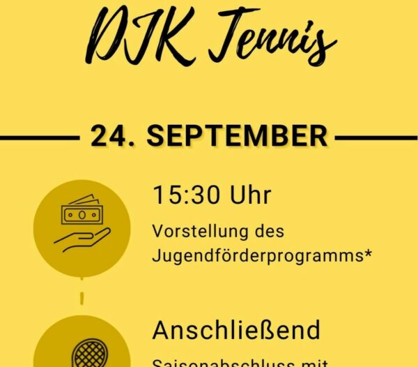 Vorstellung Jugendförderprogramm und Saisonabschluss Tennis