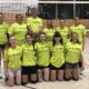 1. Damenmannschaft Volleyball. Mannschaftsbild im neuen Trikot