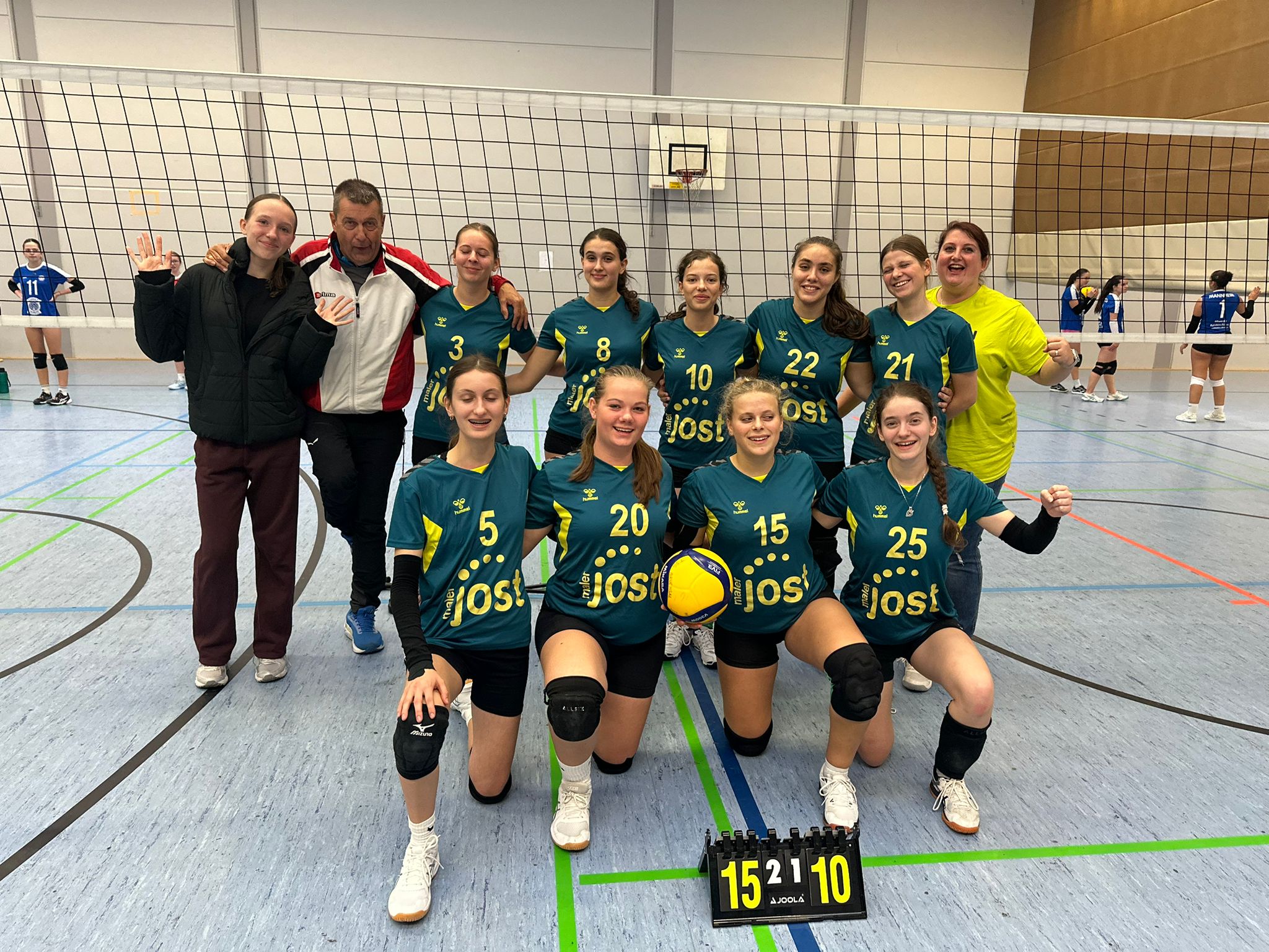 Mannschaftsbild U20 Volleyball damen
