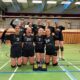 Mannschaftsbild U18 Volleyballerinnen DJK Bruchsal. ) Mädchen in 2 Reihen. Erste Reihe kniend.